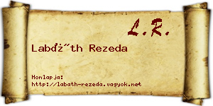 Labáth Rezeda névjegykártya